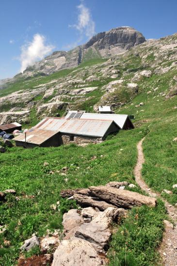 Arrivée au refuge de Platé