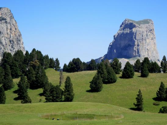 Au Pas de l'Aiguille avec le seigneur des lieux, le Mont Aiguille