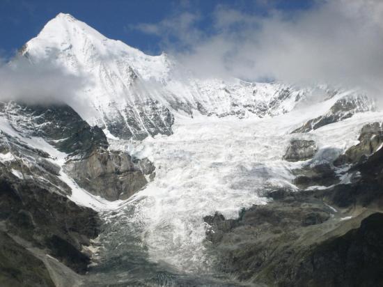 Le Weisshorn (?) vu depuis le sentier de l'Europaweg