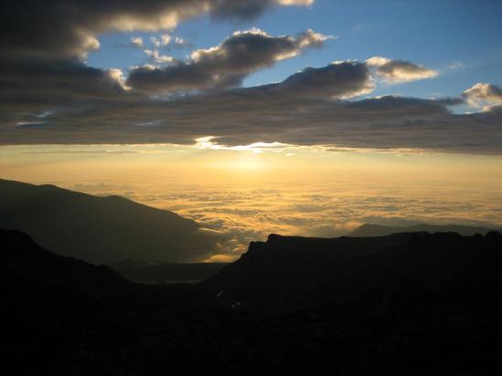 La plaine du Po vue depuis le refuge Quintino Sella