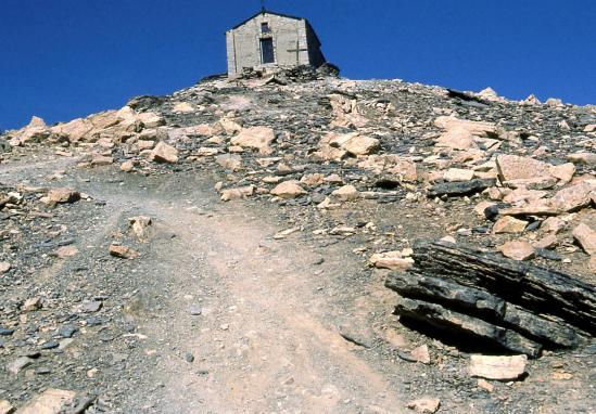 A l'approche du sommet du Mont Thabor