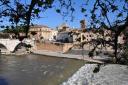 Le Tevere du côté du Ponte Palatino