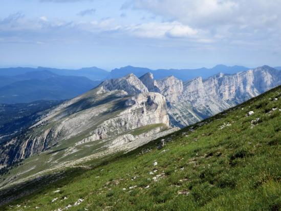 Au sommet du Grand Veymont (Pierre Blanche, Rroche Rousse et Rocher de Séguret