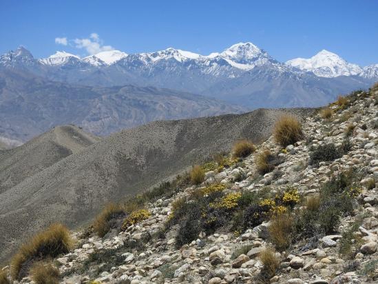 Sur les crêtes entre Ghilling et Ghemi