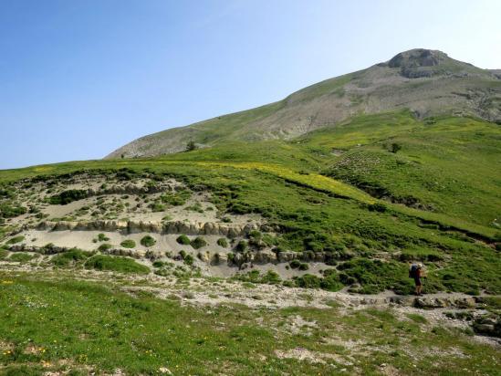 La crête de Porel vue depuis le col de Rabou