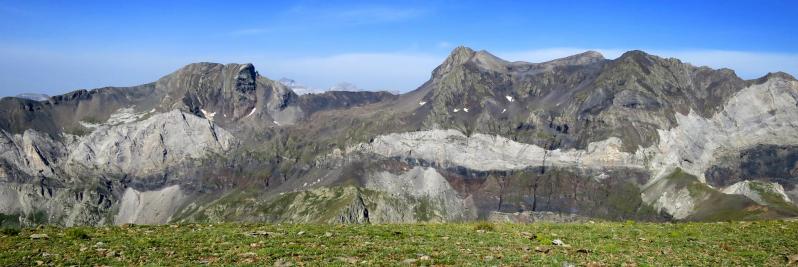 Du Soum de Barroude, vue sur le col de la Munia