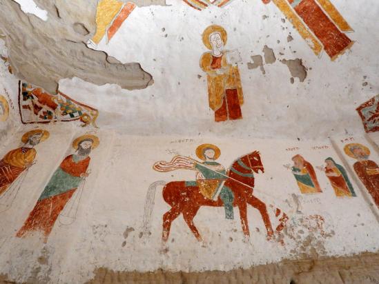 L'intérieur de l'église Abuna Daniel