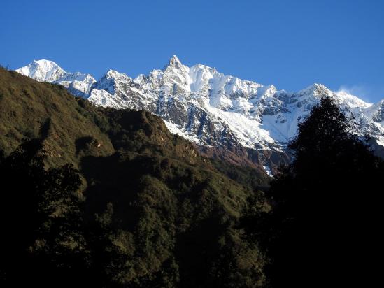 Depuis la kharka à 2800m (Chimeli danda, Jirbang, Ruyachaur Dhuri et Dhaulagiri I