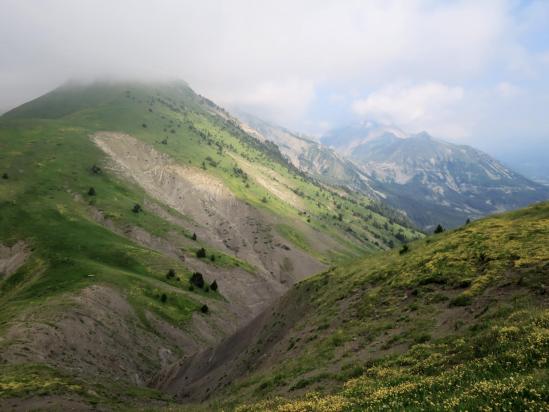 Passage au-dessus du col de Chétive