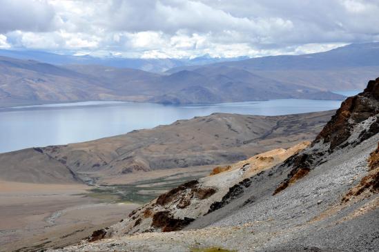 Au Yalung Nyau La, belle vue sur le Tsomo Riri