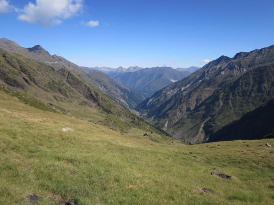 Dans les pentes au-dessus du vallon du Moudang