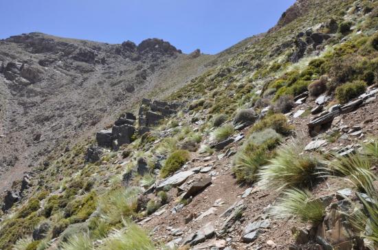 Le tizi n'Oumslma (vue du côté de la descente sur Arg)