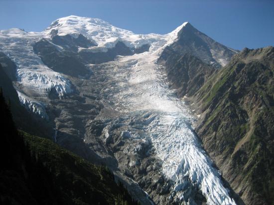 Le glacier des Bossons