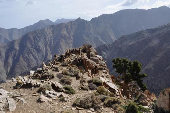 Sur la crête entre les azibs Tarzhout et le village d'Addouz