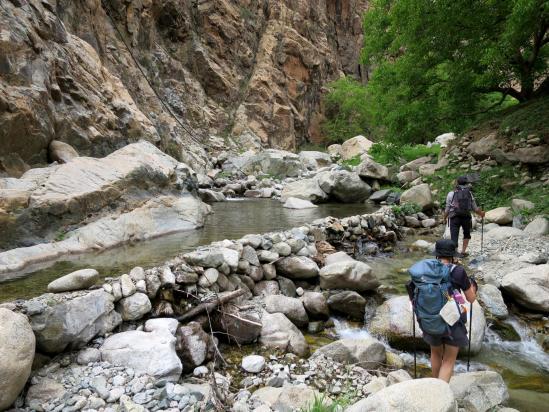 Dans les gorges de l'assif n'Oufra