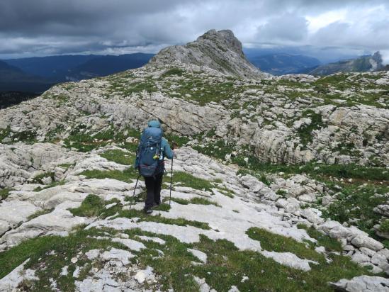 A l'approche des Rochers des Jaux