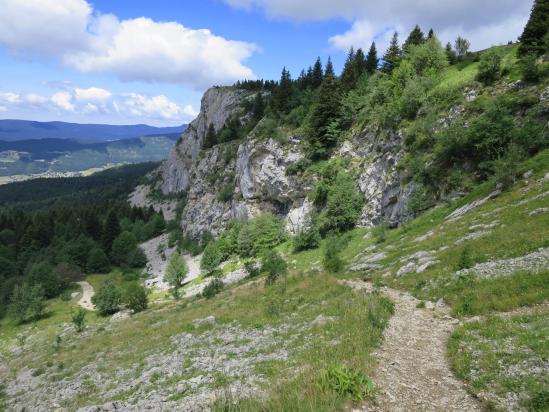 Descente sur Font Froide