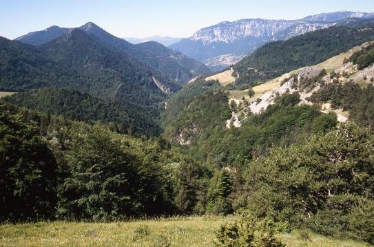 A l'approche du col de Menée