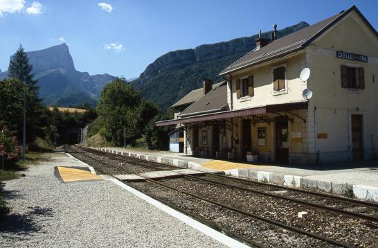 Fin du trek à la gare de Clelles Mens