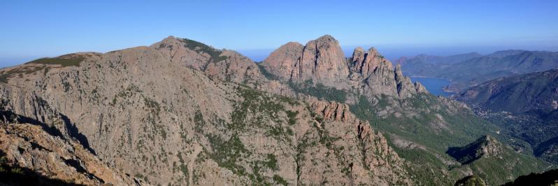 Sur les crêtes entre Marignana et Piana (Capu d'Ortu)