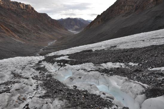 Remontée du glacier du Parang