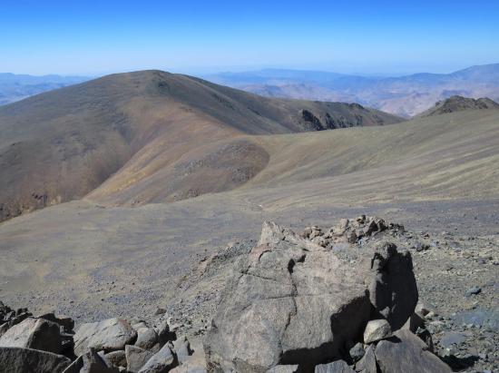 Sur l'itinéraire de descente du sommet de l'adrar Iferouane