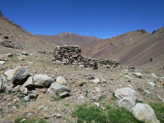 Retour au bivouac de la source de l'assif Tinzar
