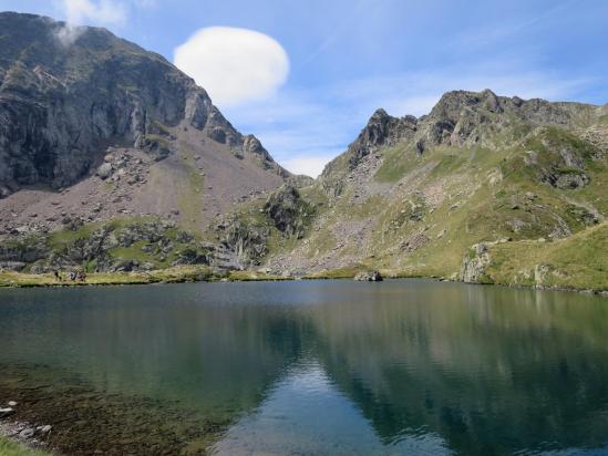 De retour au Boums du Port, vue arrière sur le col de  Montagnette