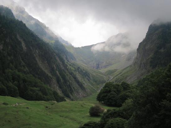 Le vallon du ruisseau du port de Vénasque vu depuis l'Hospice de France