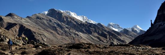 Entre Lhonak et Khambachen lors de la descente du 2e camp de base du Kangchenjunga