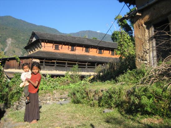 Bahunedanda, un village situé au dessus de la Marsyangdi khola