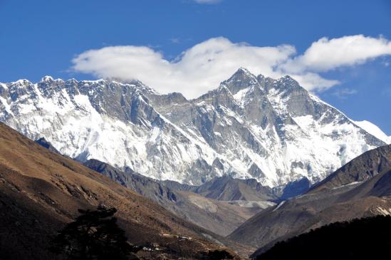 Nuptse, Sagarmatha et Lhotse vus depuis Tengboche