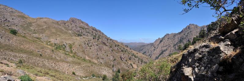 Un peu plus haut dans le vallon de Pinara