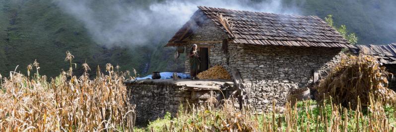 Une ferme à Jarlung (Rukum - Népal)