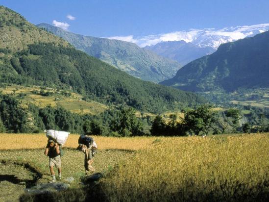 Le Ngadi peak vu depuis Khudi