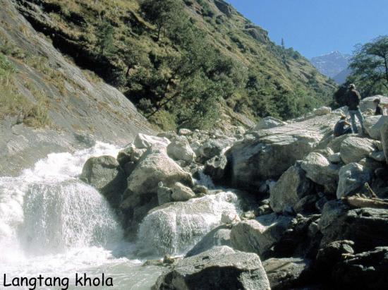 La Langtang khola du côté de Bamboo lodge