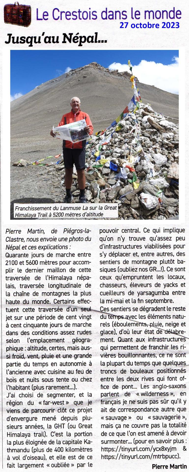 Journal Le Crestois - L'agence tous risques