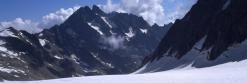 La montagne des Agneaux vue depuis le fond du Glacier Blanc