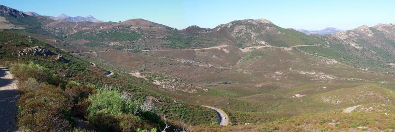 Descente du Monte Negro sur le delta de l'Ostriconi