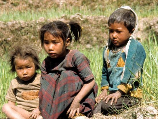 Groupe d'enfants à Muri