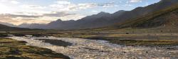 Coucher de soleil sur le plateau du Nyimaling (Ladakh)