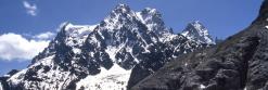 Le Pelvoux vu depuis le refuge du Glacier Blanc