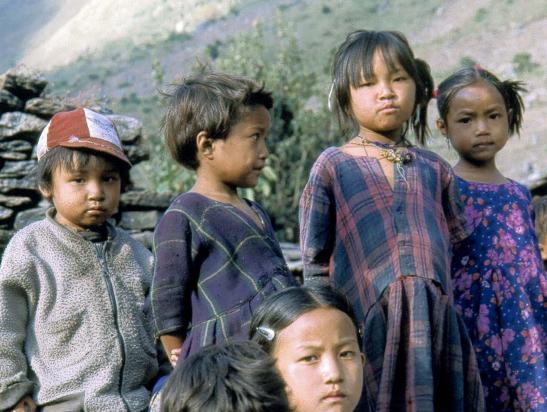 Groupe d'enfants à Philim