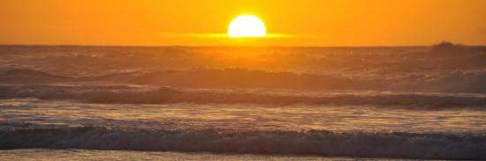 Coucher de soleil sur la plage de Tamri (Maroc)