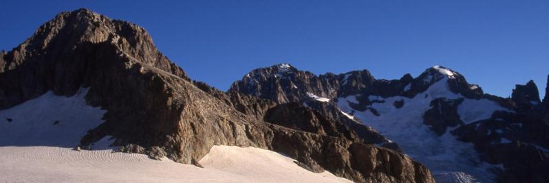 A l'approche du col du Sélé (Pointe du Sélé et Ailefroide)