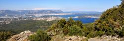 La rade de Toulon vue depuis le belvédère de Notre-Dame du Mai