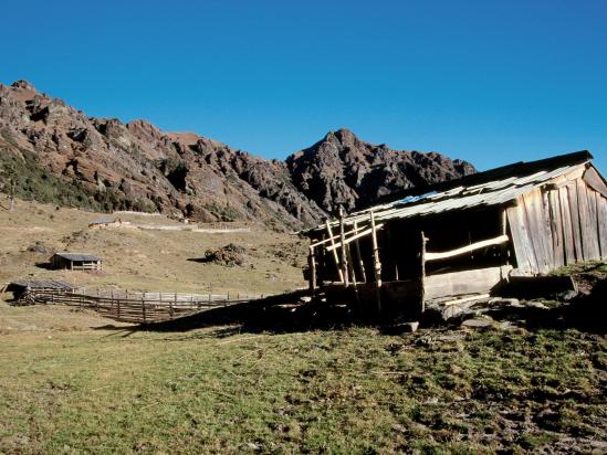 Rupchet kharka au pied du Sing La bhanjyang