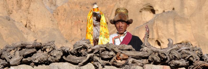 Puja de la pleine lune à la gompa de Samdzong (Mustang - Népal)