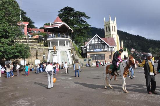 La place haute de Shimla