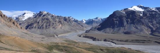 Les sources de la Tsarap chu (versant N des montagnes du Spiti)